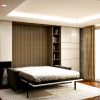 Đây là thiết kế rất phù hợp cho không gian phòng khách bị hạn chế, bạn có thể chiếc giường gấp thông minh tiện nghi mà không cần lo lắng ảnh hưởng đến tính thẩm mỹ cũng như sự ngăn nắp của không gian sống.