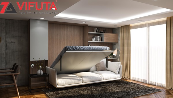  Giường gấp thông minh kết hợp sofa cho phòng khách - White Flow