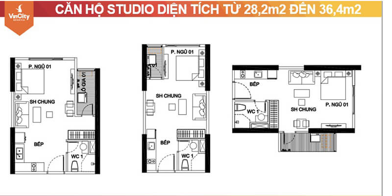 Bản vẽ thiết kế một căn hộ Studio