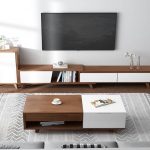 mẫu kệ tivi gỗ phòng khách hiện đại