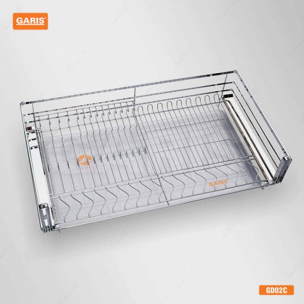 Giá bát đĩa inox tủ bếp Garis – GD02. 70V