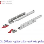 Ray âm giảm chấn mở toàn phần, 500MM Hafele 111.433.03.106