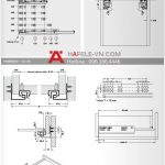 Ray âm giảm chấn mở toàn phần, 500MM Hafele 111.433.03.106