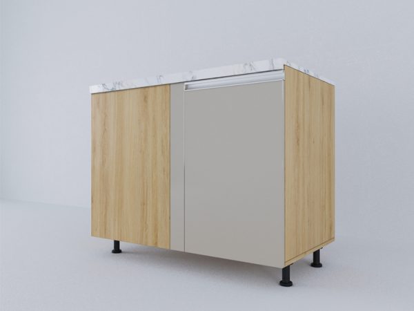Module tủ bếp dưới góc màu vàng sồi - STDT.1FT.GD1051C