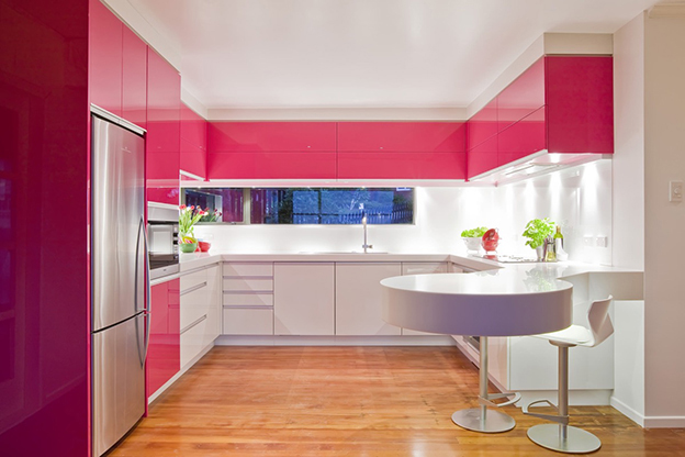 tủ bếp Acrylic đẹp hiện đại cho nhà chung cư