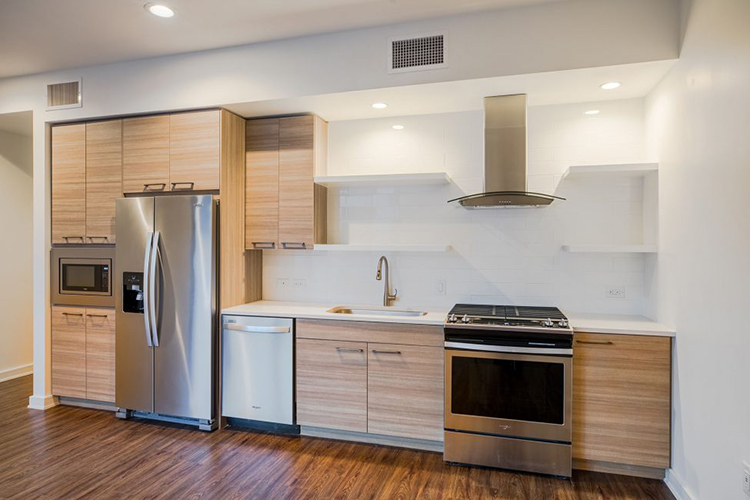 tủ bếp đẹp hiện đại tiện nghi cho nhà chung cư