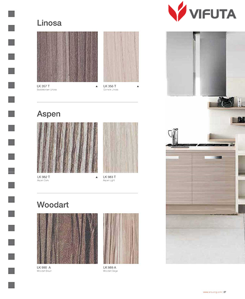 Màu sắc cánh tủ bếp laminate kingdom mới