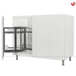 Tủ bếp dưới góc lắp phụ kiện module